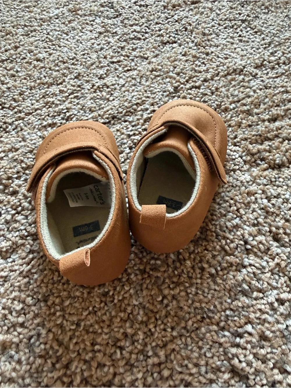 CARTERS Brown Faux Suede Strap Bootie